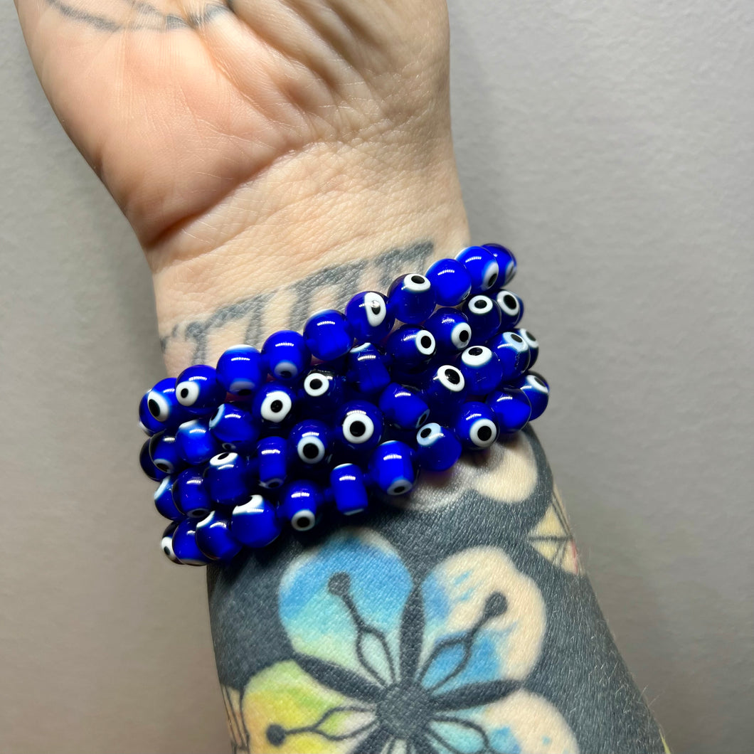 8mm Evil Eye Bracelet