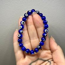 Load image into Gallery viewer, 8mm Evil Eye Bracelet