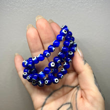 Load image into Gallery viewer, 8mm Evil Eye Bracelet