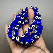 Load image into Gallery viewer, 10mm Evil Eye Bracelet